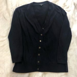 Talbots navy cardigan